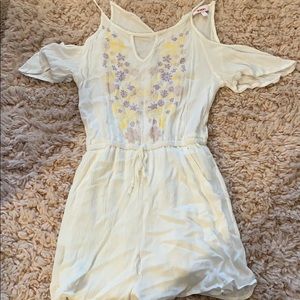 White floral romper